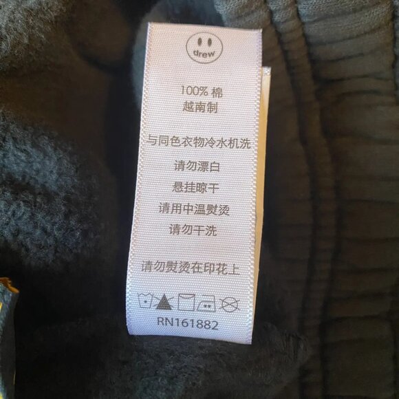 NWT Drew House Black Cartoon Cargo Sweatpants, Large - Picture 4 of 10